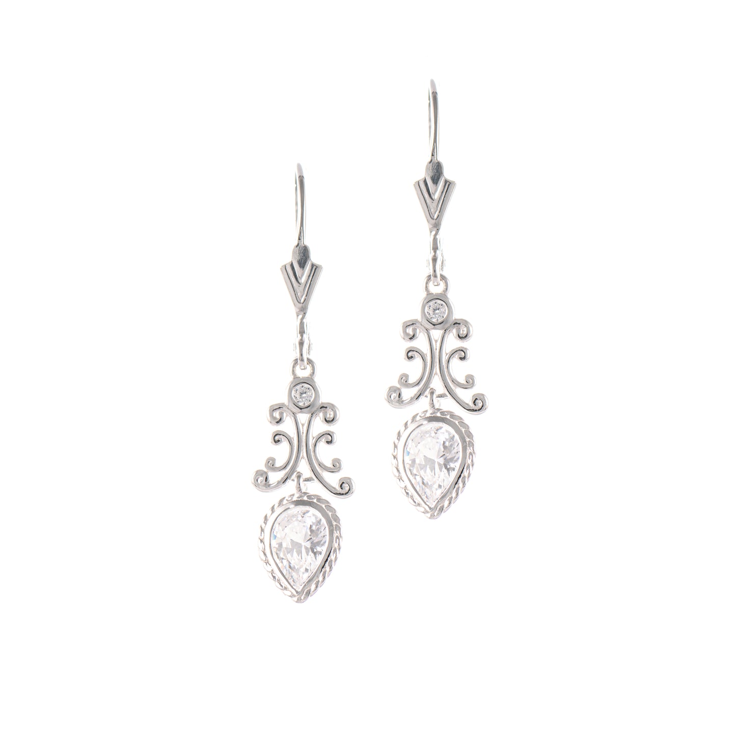 Ohrringe 925 Silber Zirkonia weiss