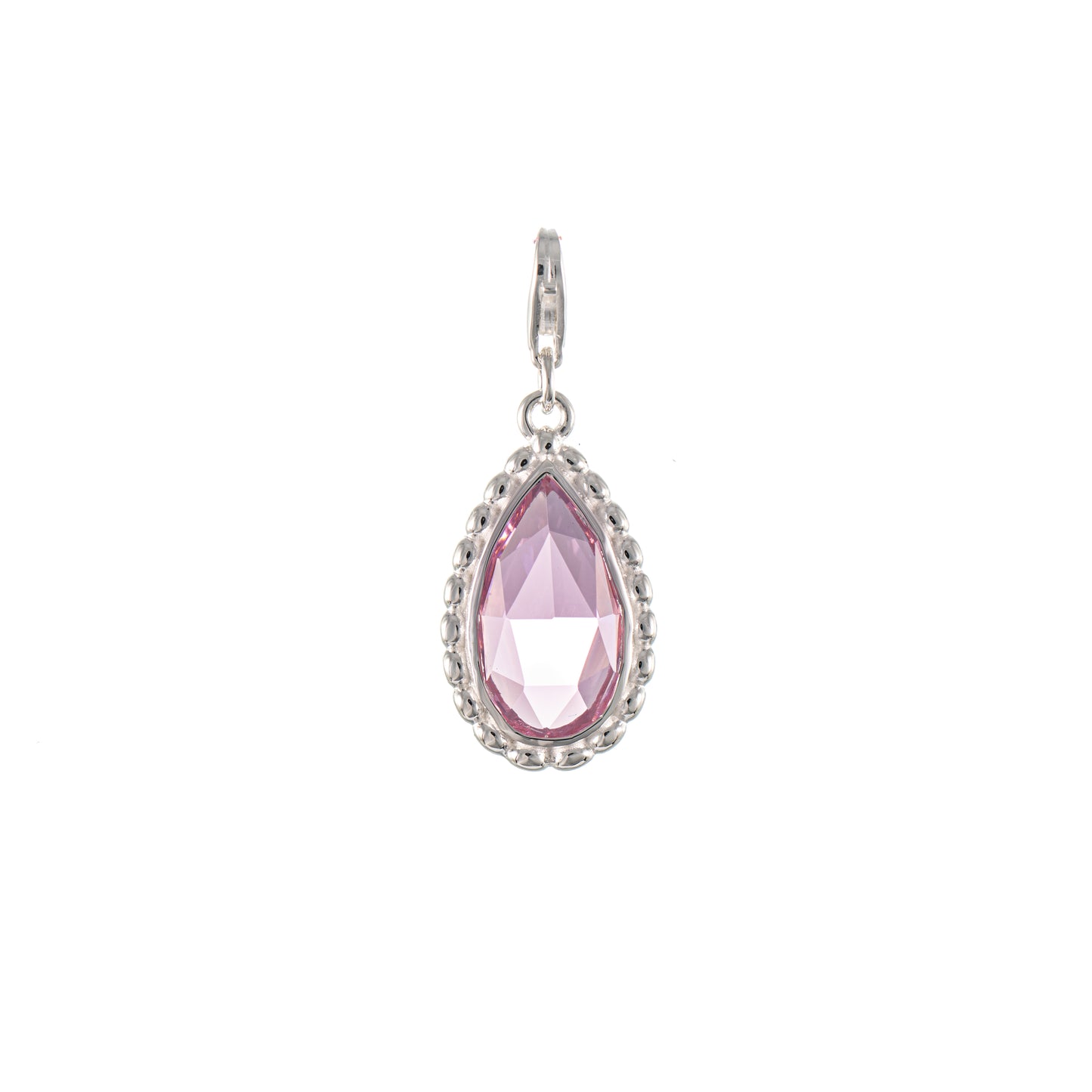 Wechselstein fuer Collier Signature 925 Silber rosa
