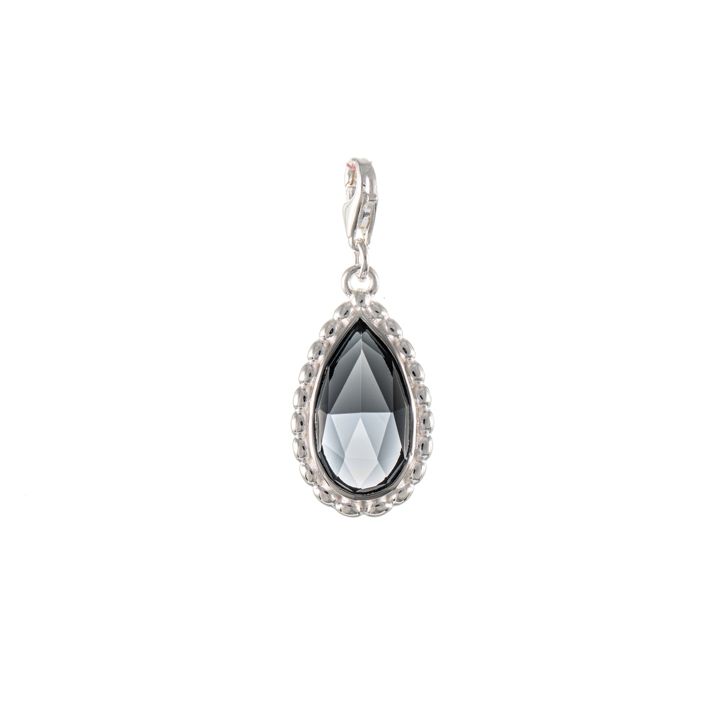 Wechselstein fuer Collier Signature 925 Silber anthrazit