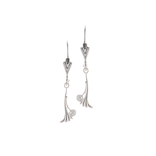 Ohrringe 925 Silber Zirkonia weiss