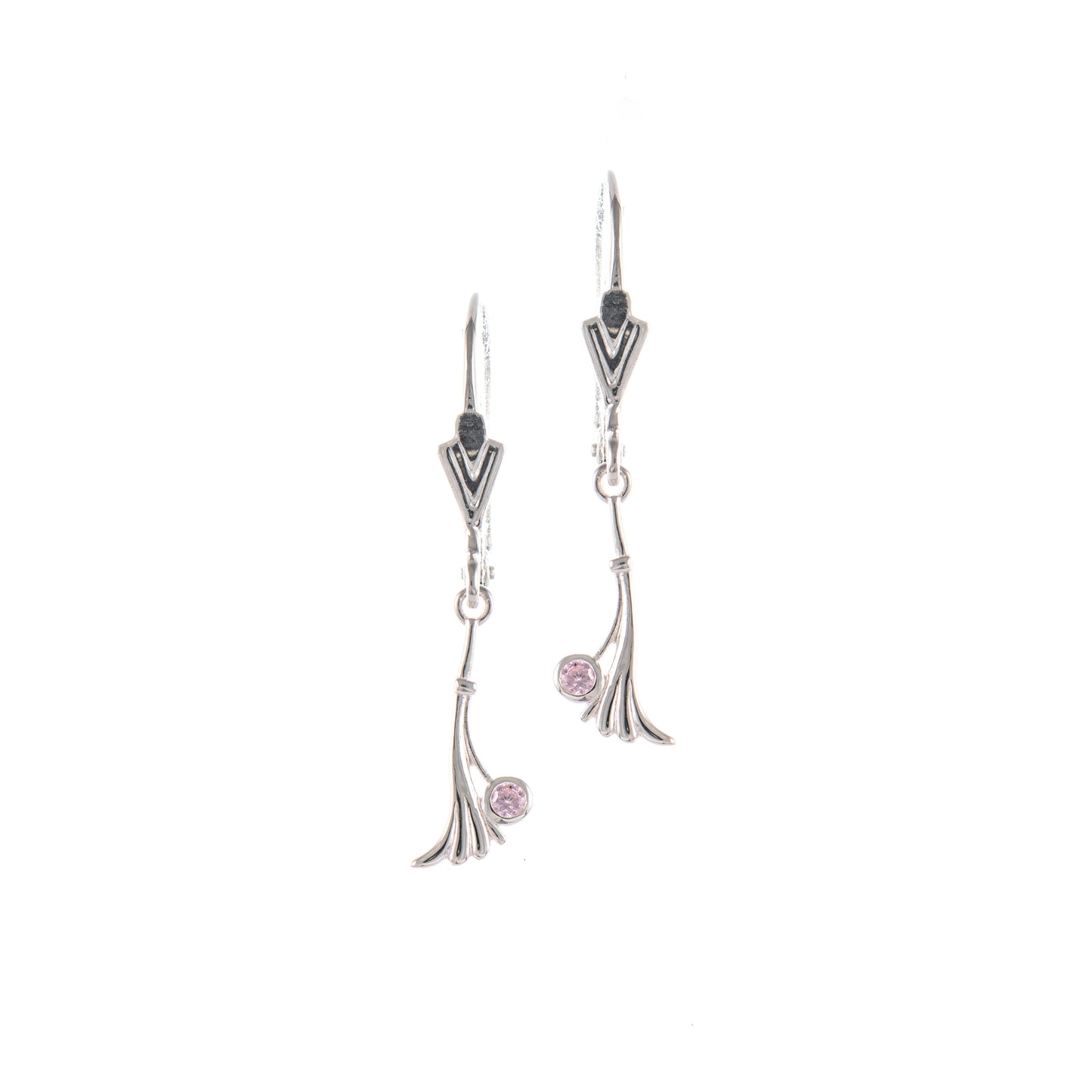 Ohrringe 925 Silber Zirkonia rosa