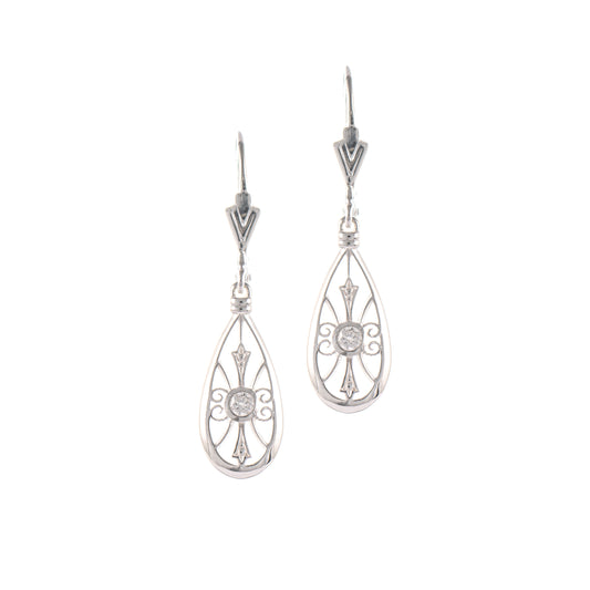 Ohrringe 925 Silber Zirkonia weiss