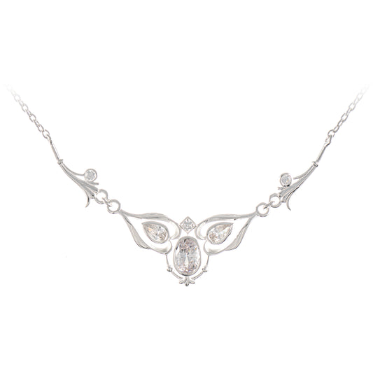 Collier 925 Silber Zirkonia weiss