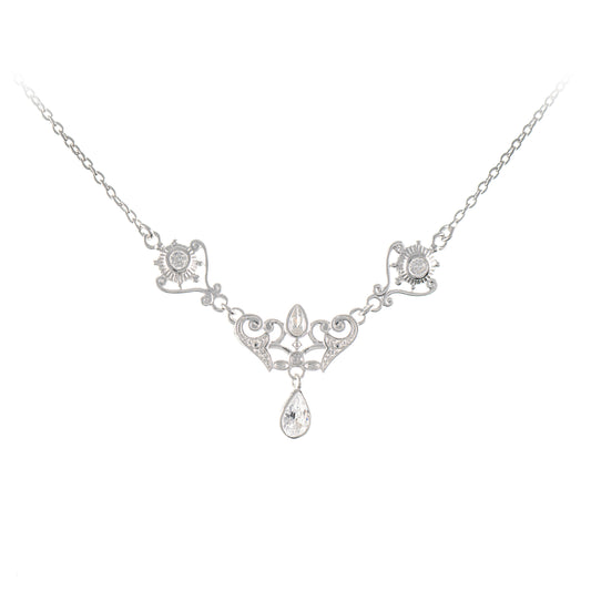 Collier 925 Silber Zirkonia weiss