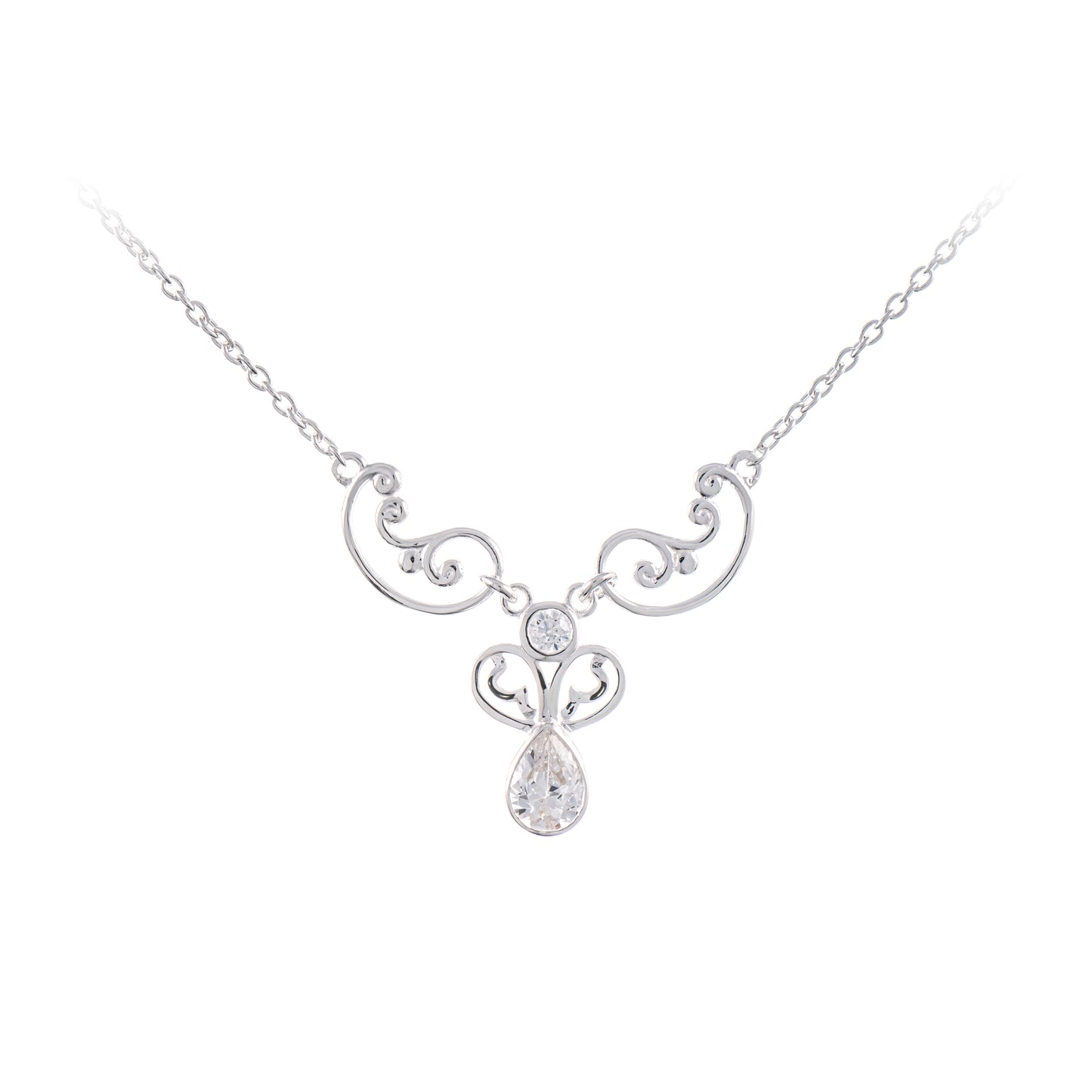 Collier 925 Silber Zirkonia weiss