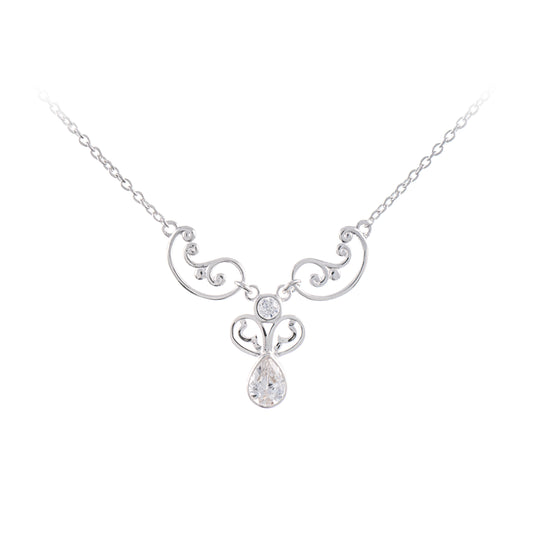 Collier 925 Silber Zirkonia weiss