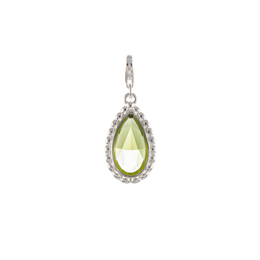 Wechselstein fuer Collier Signature 925 Silber hellgruen