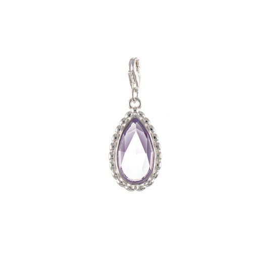 Wechselstein fuer Collier Signature 925 Silber flieder